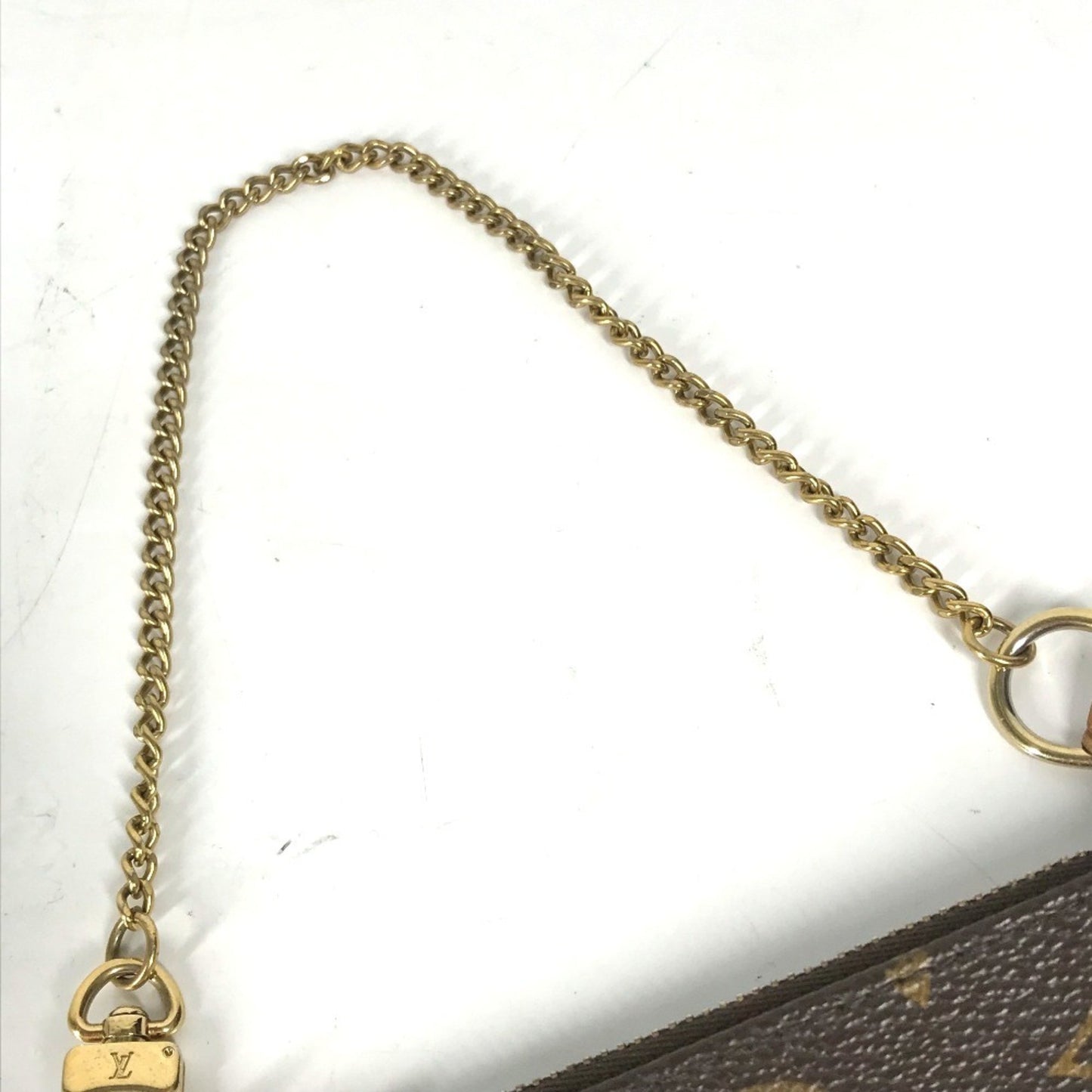 Louis Vuitton Pochette Accessoire, Brown, Canvas, clutch