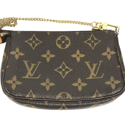 Louis Vuitton Pochette Accessoire, Brown, Canvas, clutch