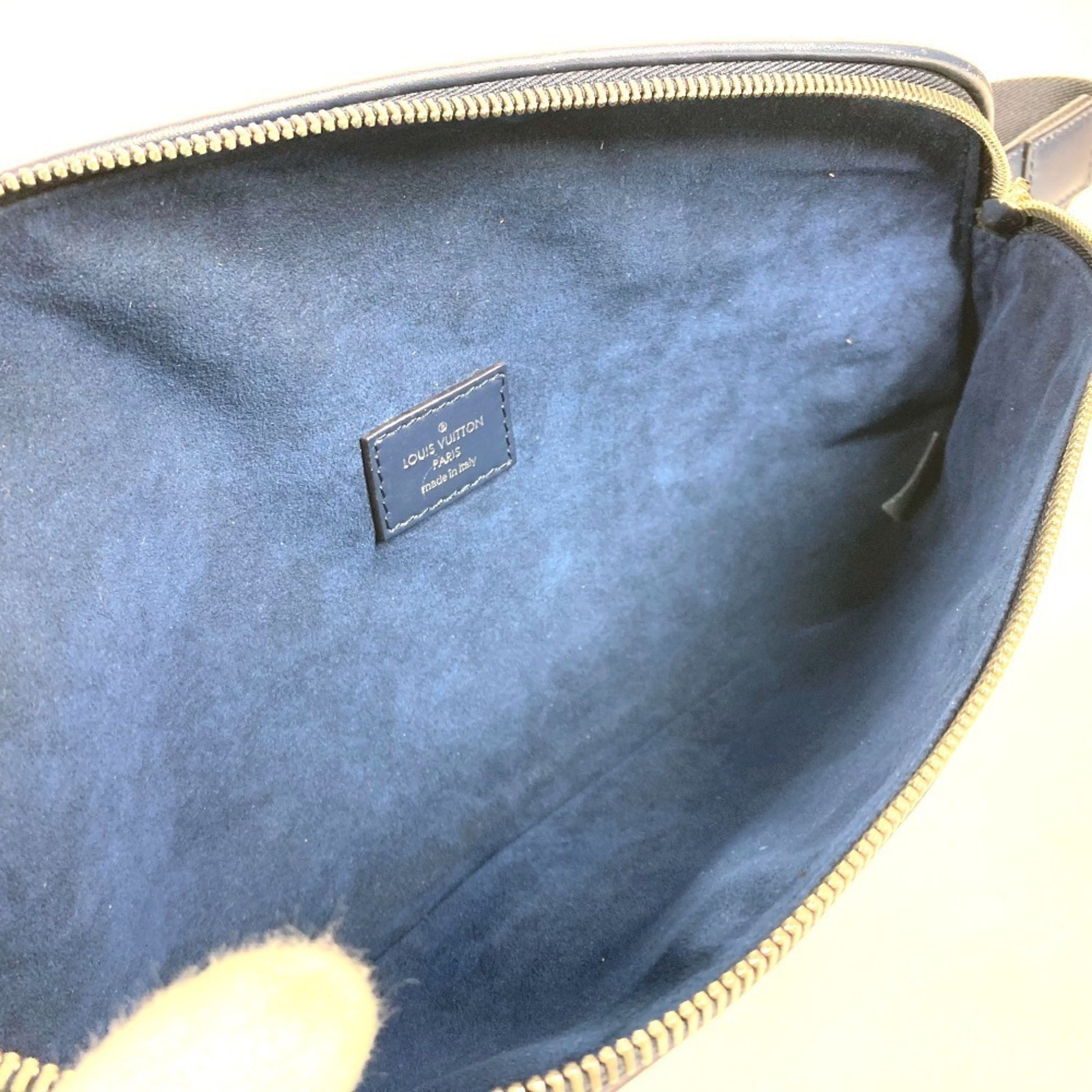 Louis Vuitton Bum Bag / Sac Ceinture, Blue, Leather, clutch