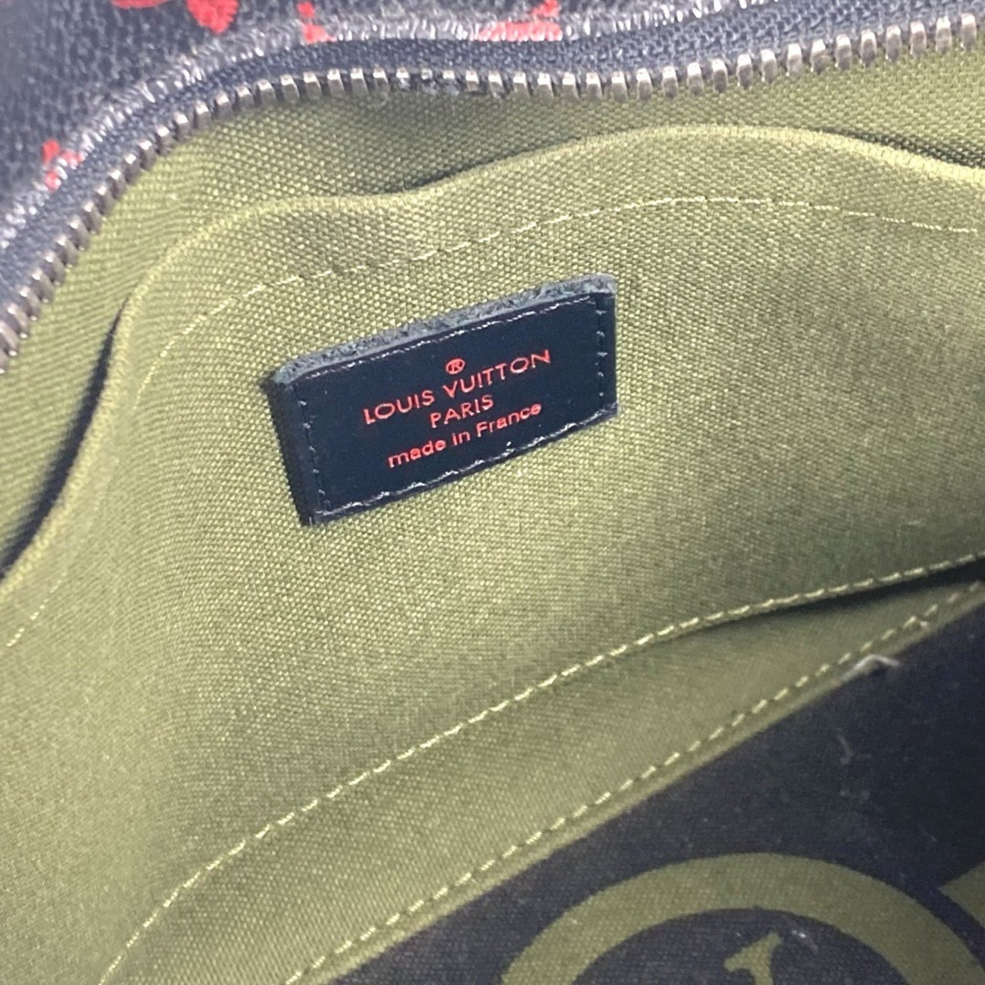 Louis Vuitton Dora, Black, Canvas, shoulder