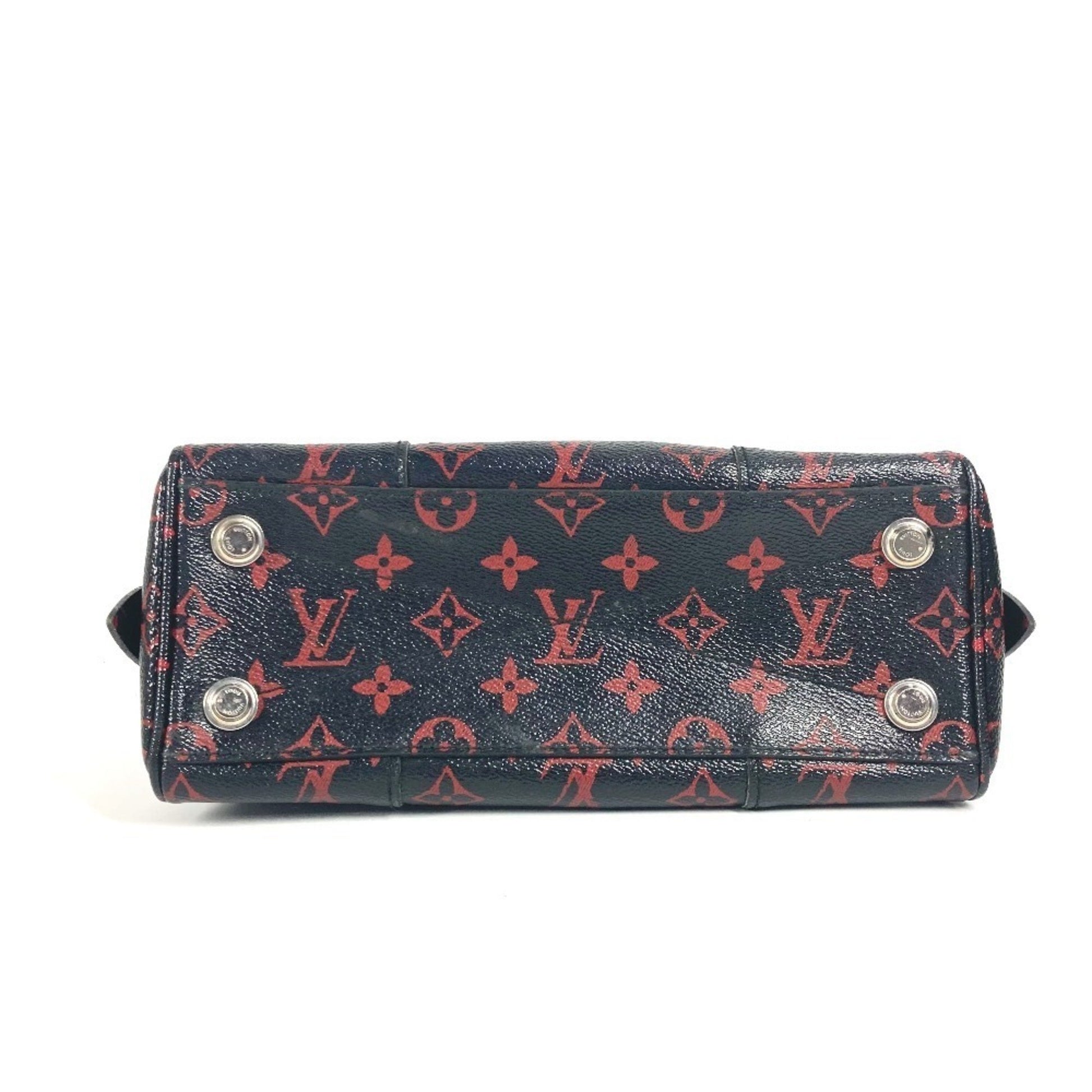Louis Vuitton Dora, Black, Canvas, shoulder