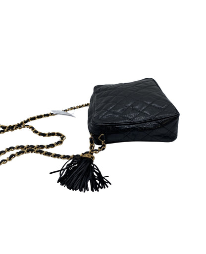 Chanel, Black, Leather, shoulder