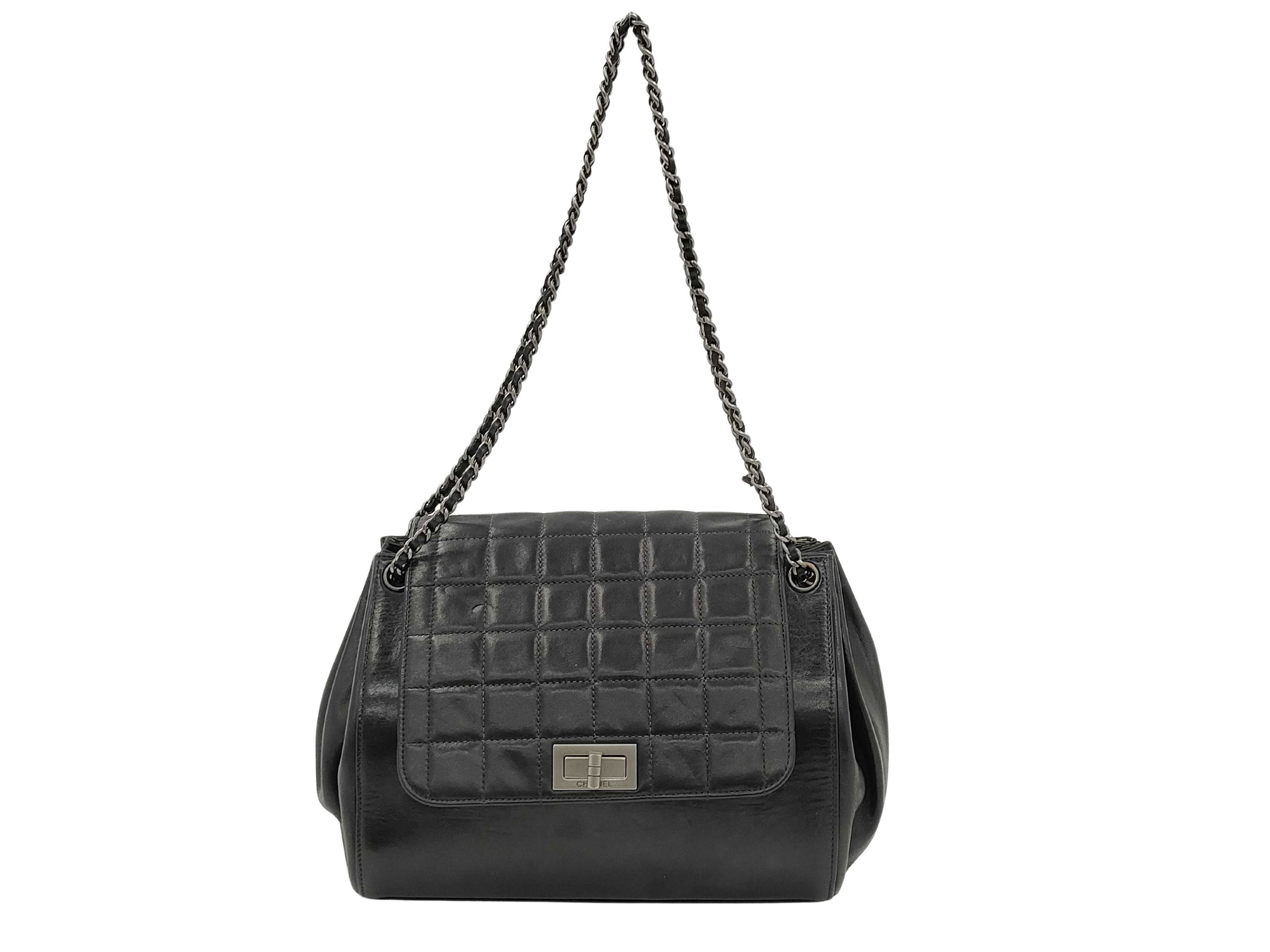 Chanel Matelassé, Black, Leather, travel