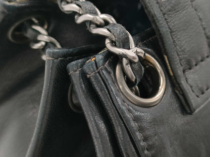 Chanel Matelassé, Black, Leather, travel
