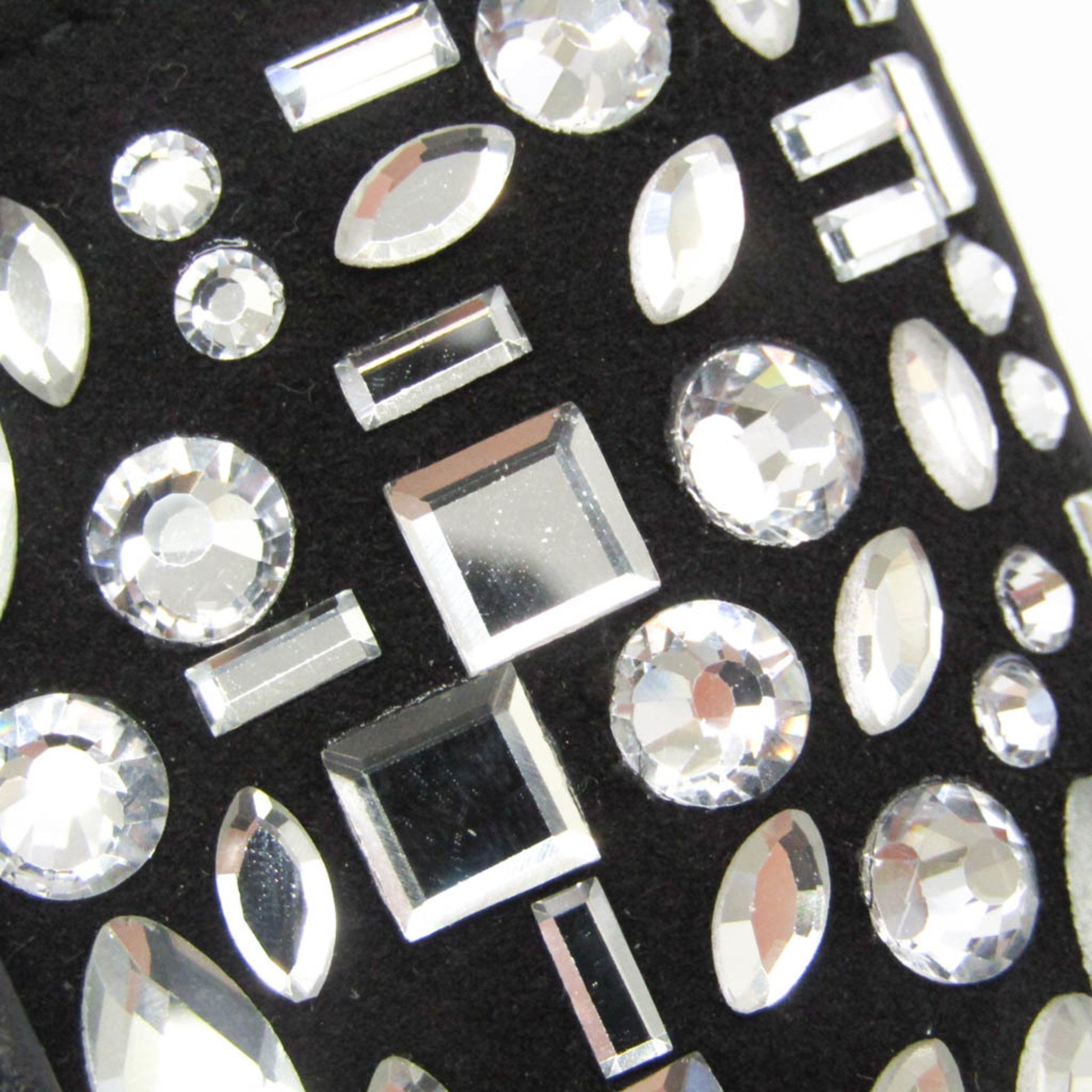 Salvatore Ferragamo Crystal, Black, Leather, tote