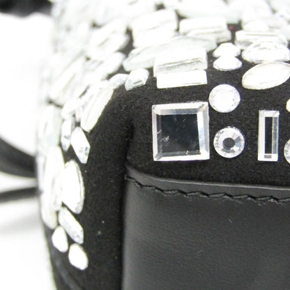 Salvatore Ferragamo Crystal, Black, Leather, tote