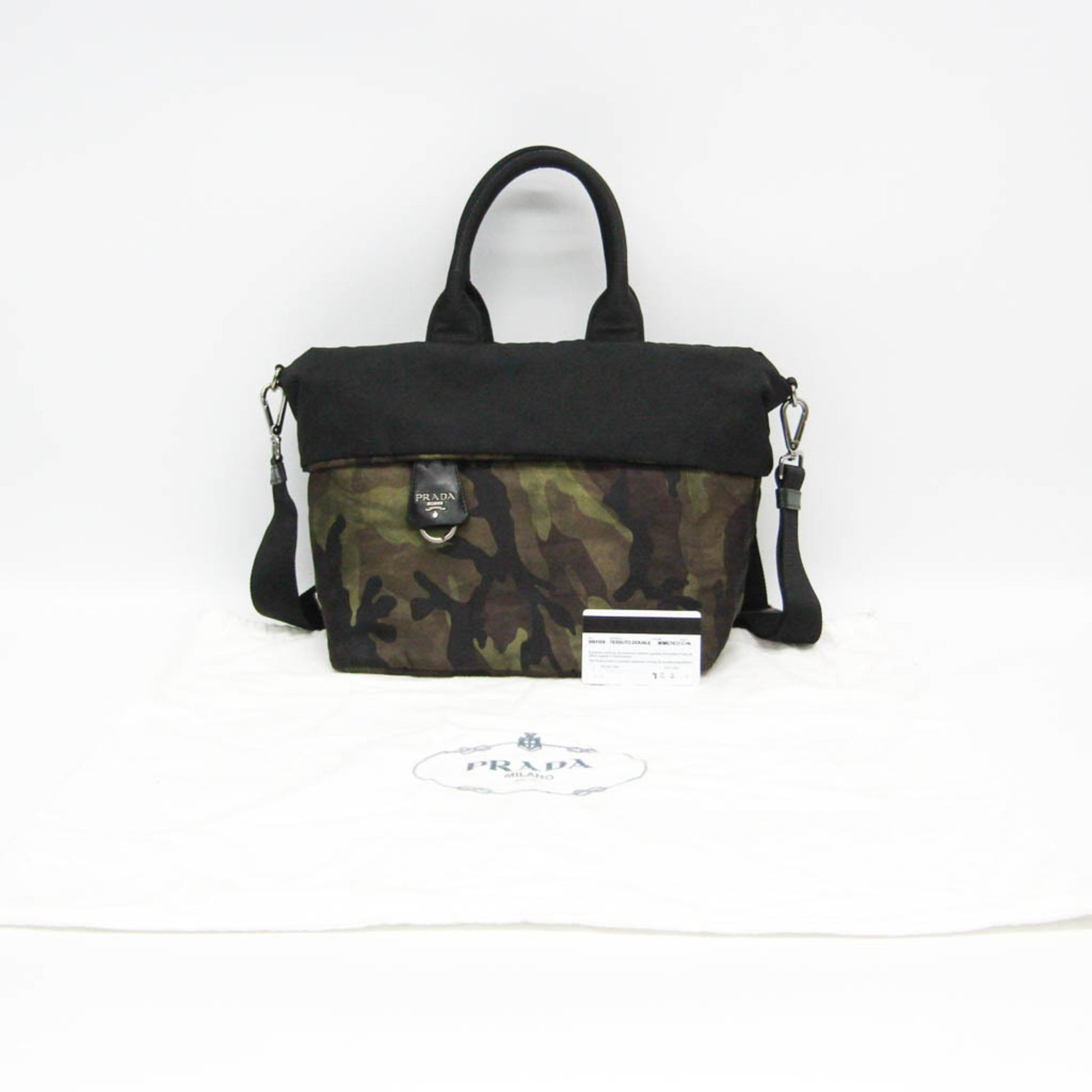 Prada Re-Nylon, Khaki, NYLON, handbag