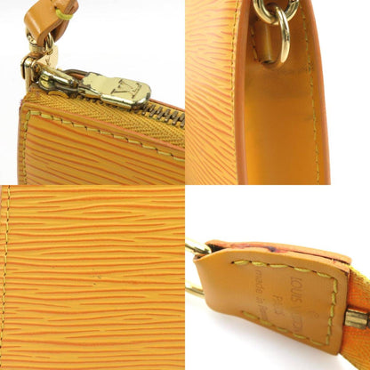 Louis Vuitton Pochette Accessoires Epi Leather, YELLOW, LEATHER, Handbag
