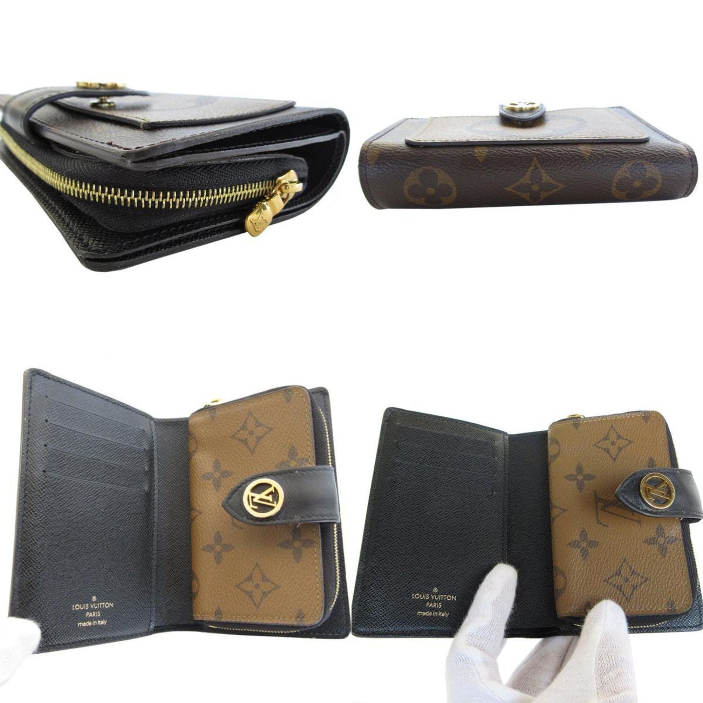 Louis Vuitton Juliette, Brown, Canvas, wallet