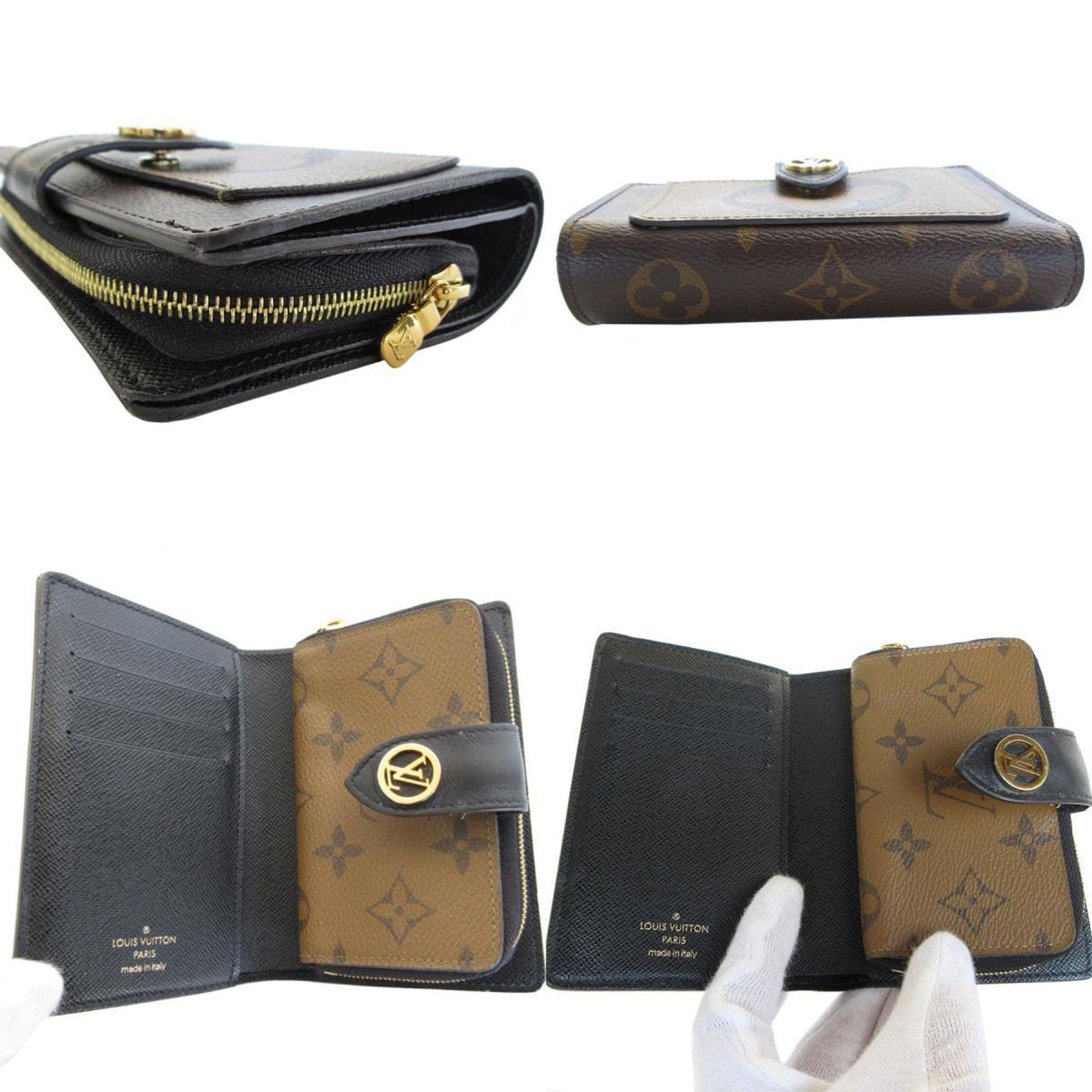 Louis Vuitton Juliette, Brown, Canvas, wallet