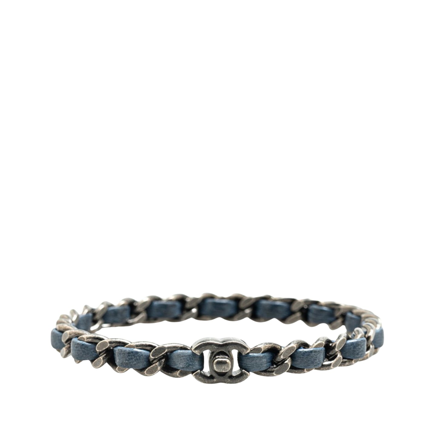 Chanel Coco Mark, Navy, Leather, bracelet