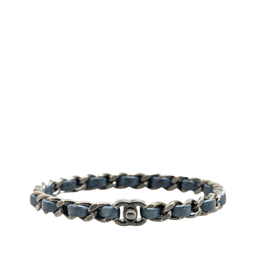 Chanel Coco Mark, Navy, Leather, bracelet
