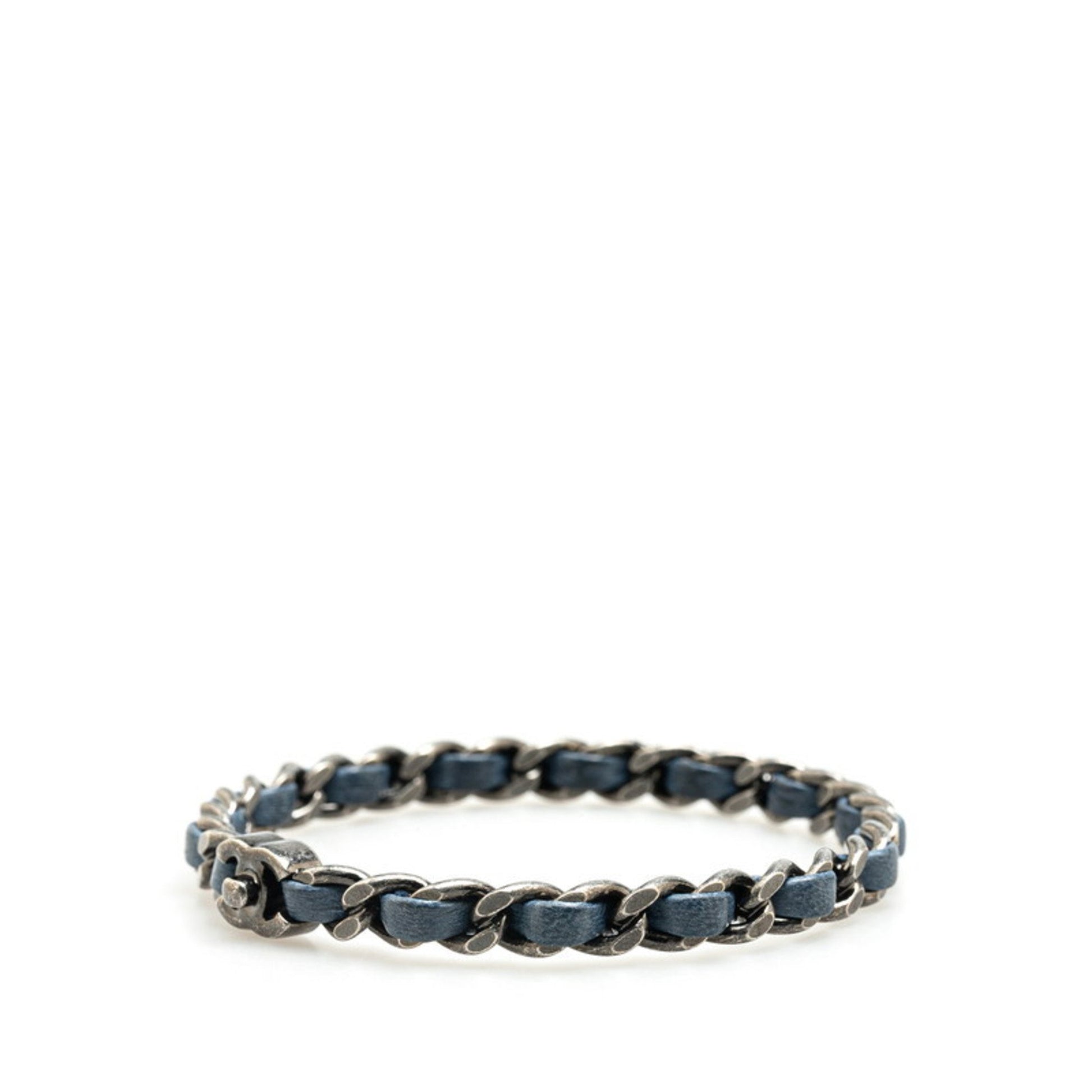 Chanel Coco Mark, Navy, Leather, bracelet