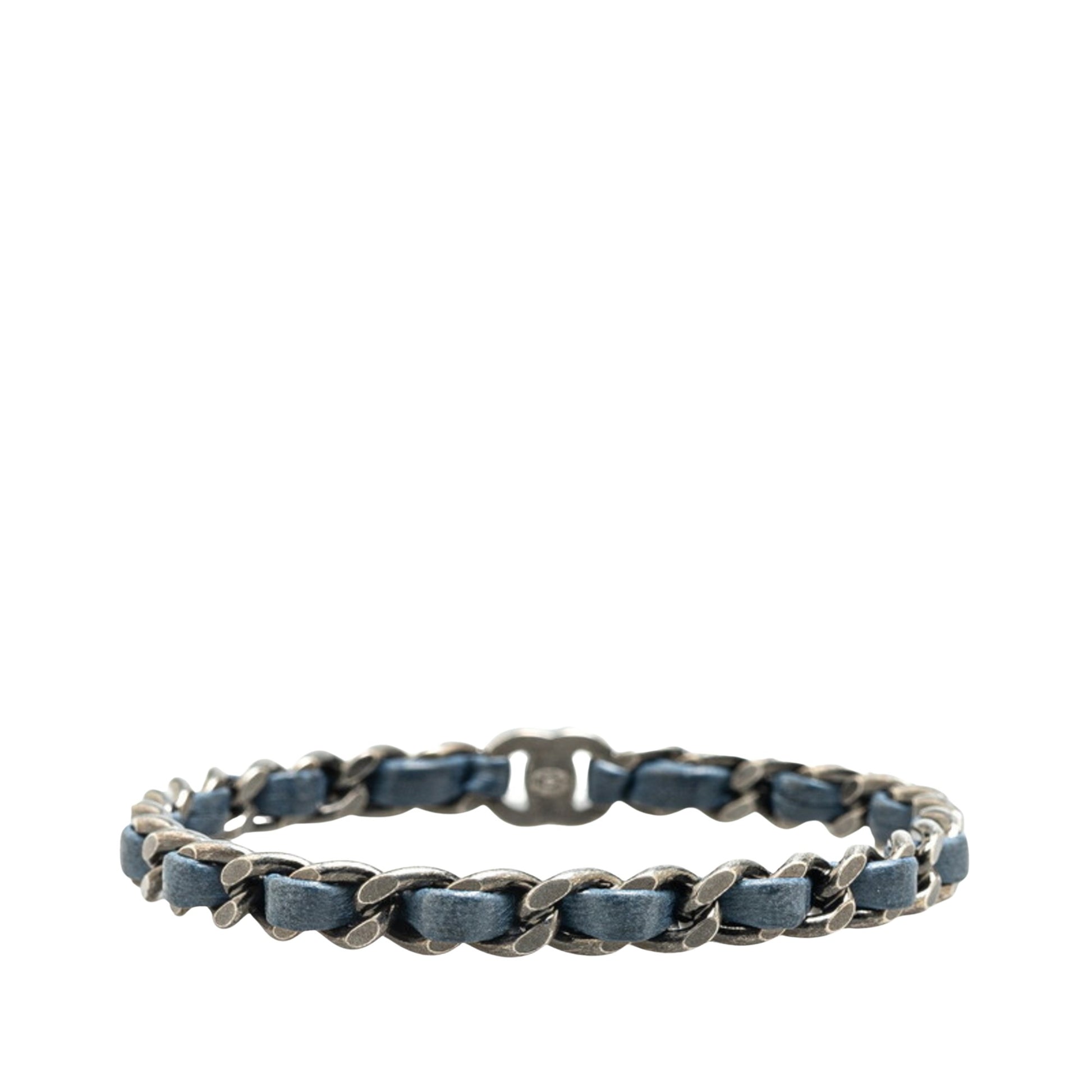 Chanel Coco Mark, Navy, Leather, bracelet