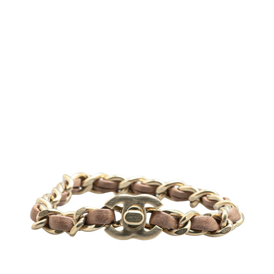 Chanel Coco Mark, Pink, Leather, bracelet