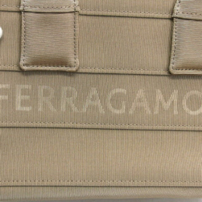 Salvatore Ferragamo, Beige, Canvas, tote