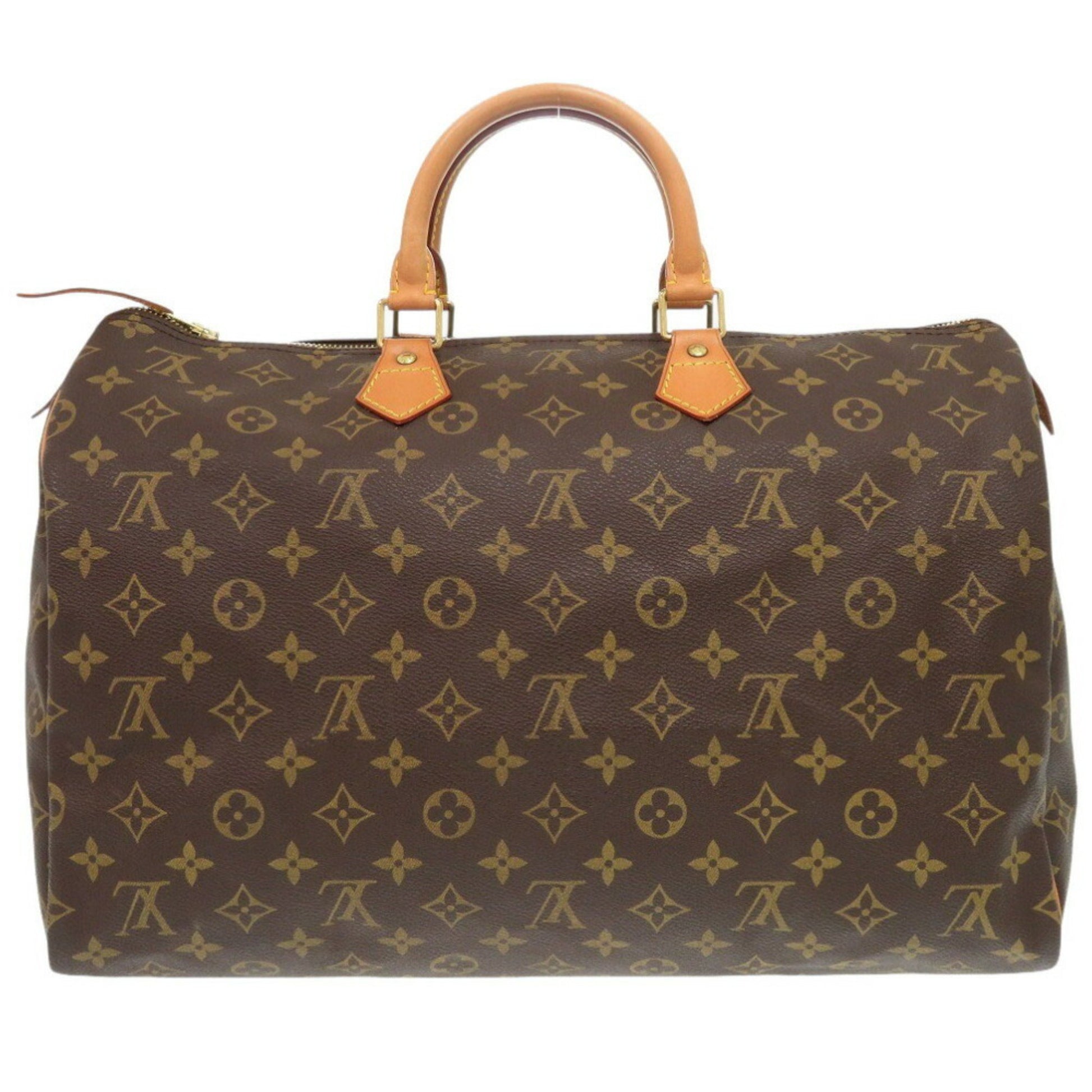 Louis Vuitton Speedy 40, Brown, Canvas, handbag