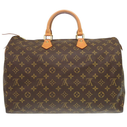 Louis Vuitton Speedy 40, Brown, Canvas, handbag