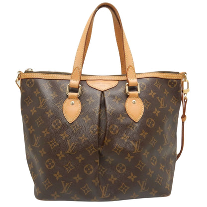 Louis Vuitton Palermo PM, Brown, Canvas, tote