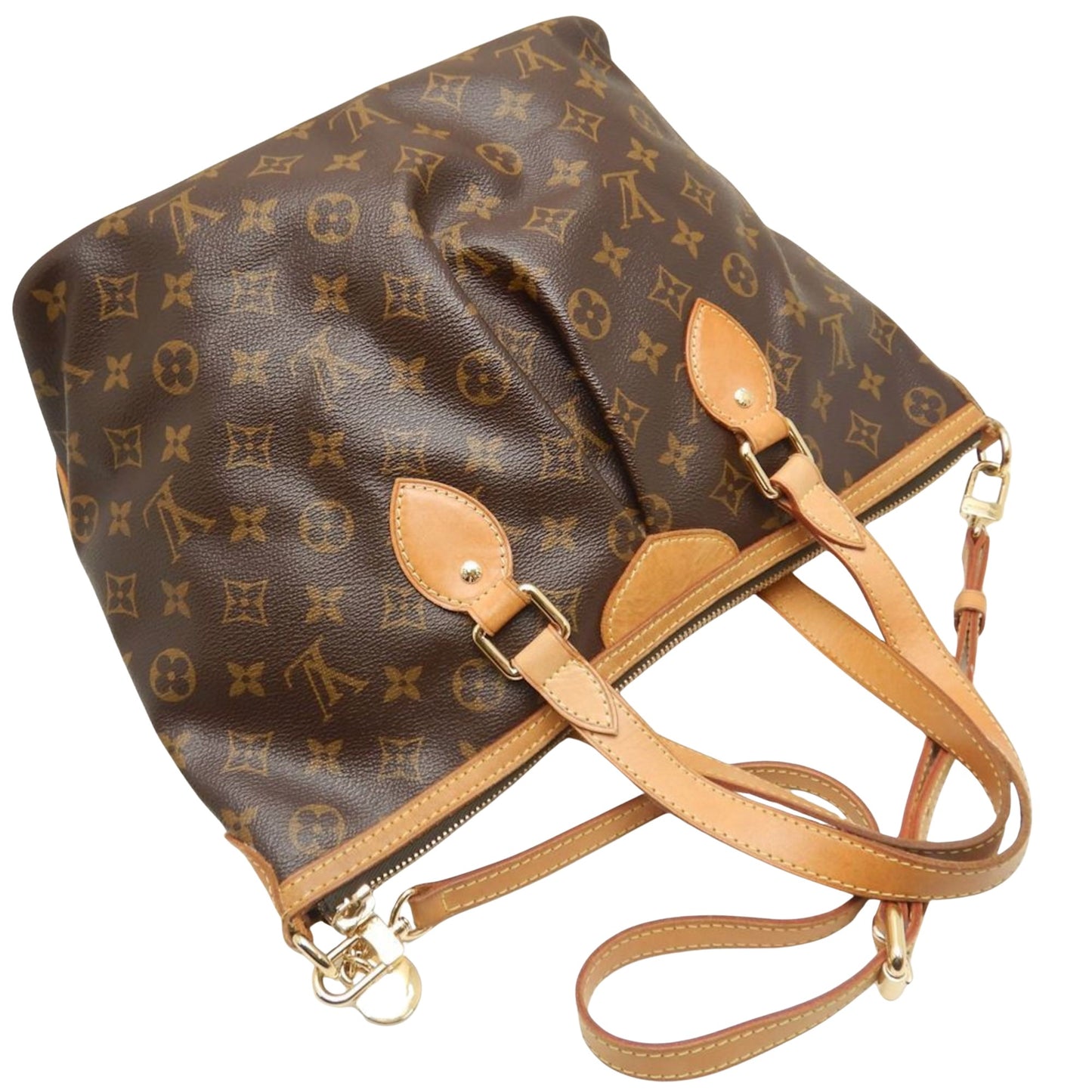 Louis Vuitton Palermo PM, Brown, Canvas, tote