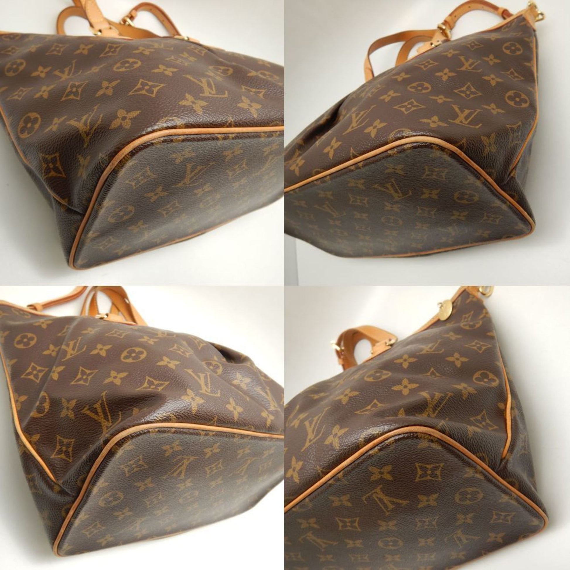 Louis Vuitton Palermo PM, Brown, Canvas, tote