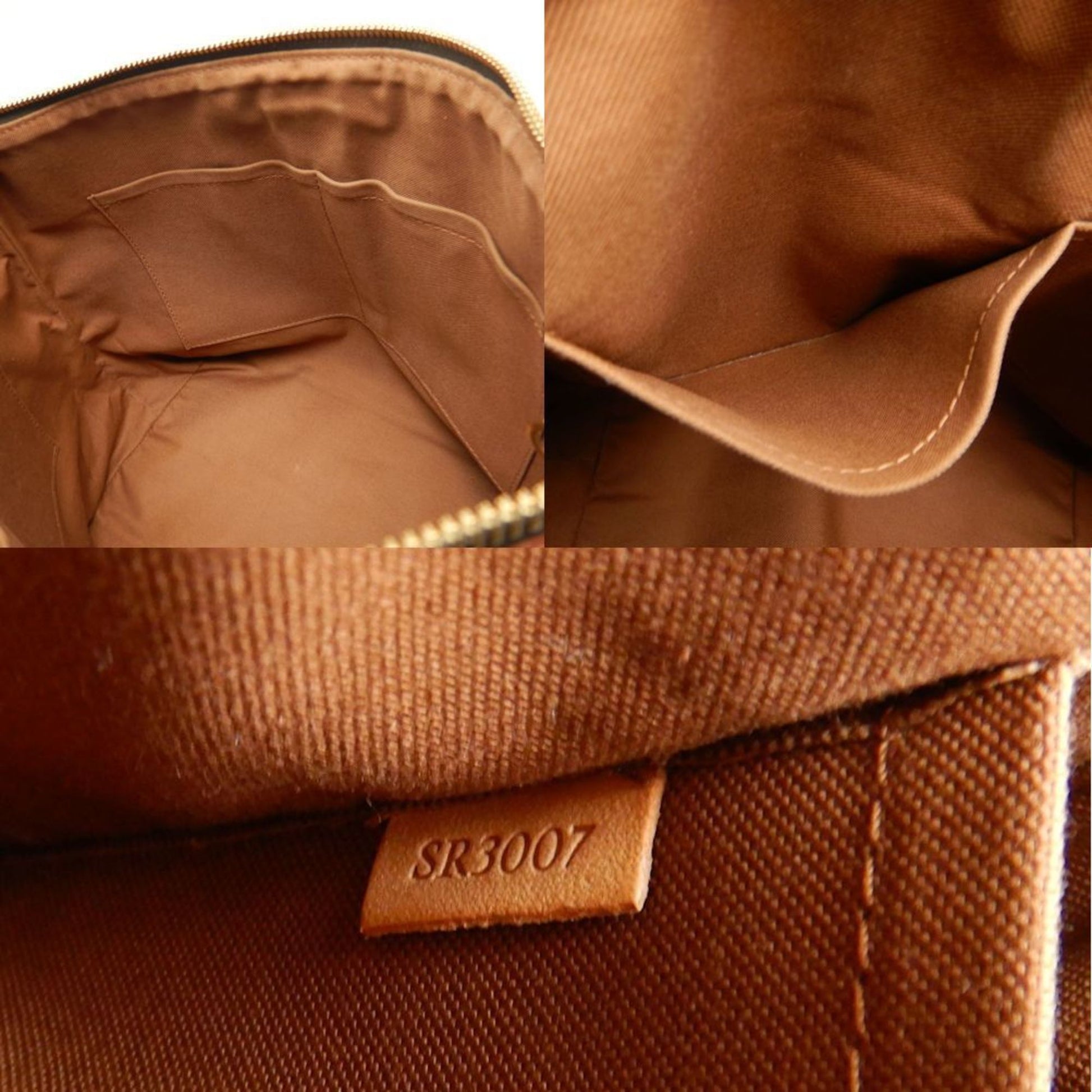 Louis Vuitton Palermo PM, Brown, Canvas, tote