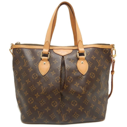 Louis Vuitton Palermo PM, Brown, Canvas, tote