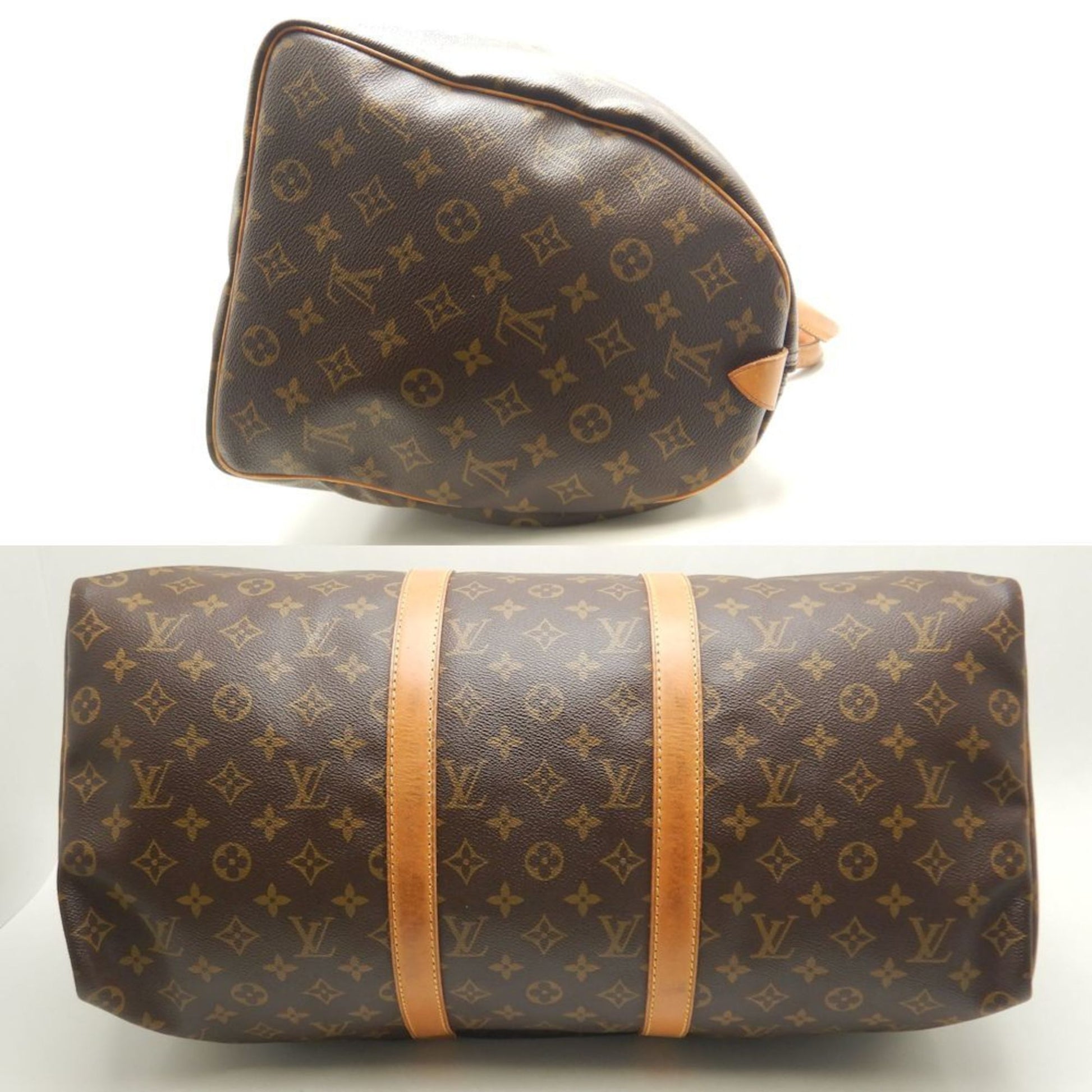 Louis Vuitton Keepall 50, Brown, Canvas, travel