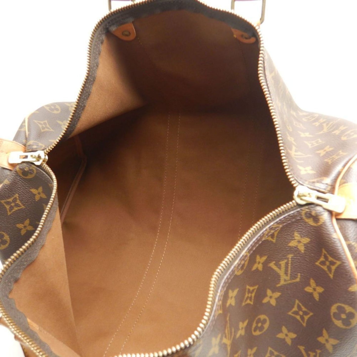 Louis Vuitton Keepall 50, Brown, Canvas, travel