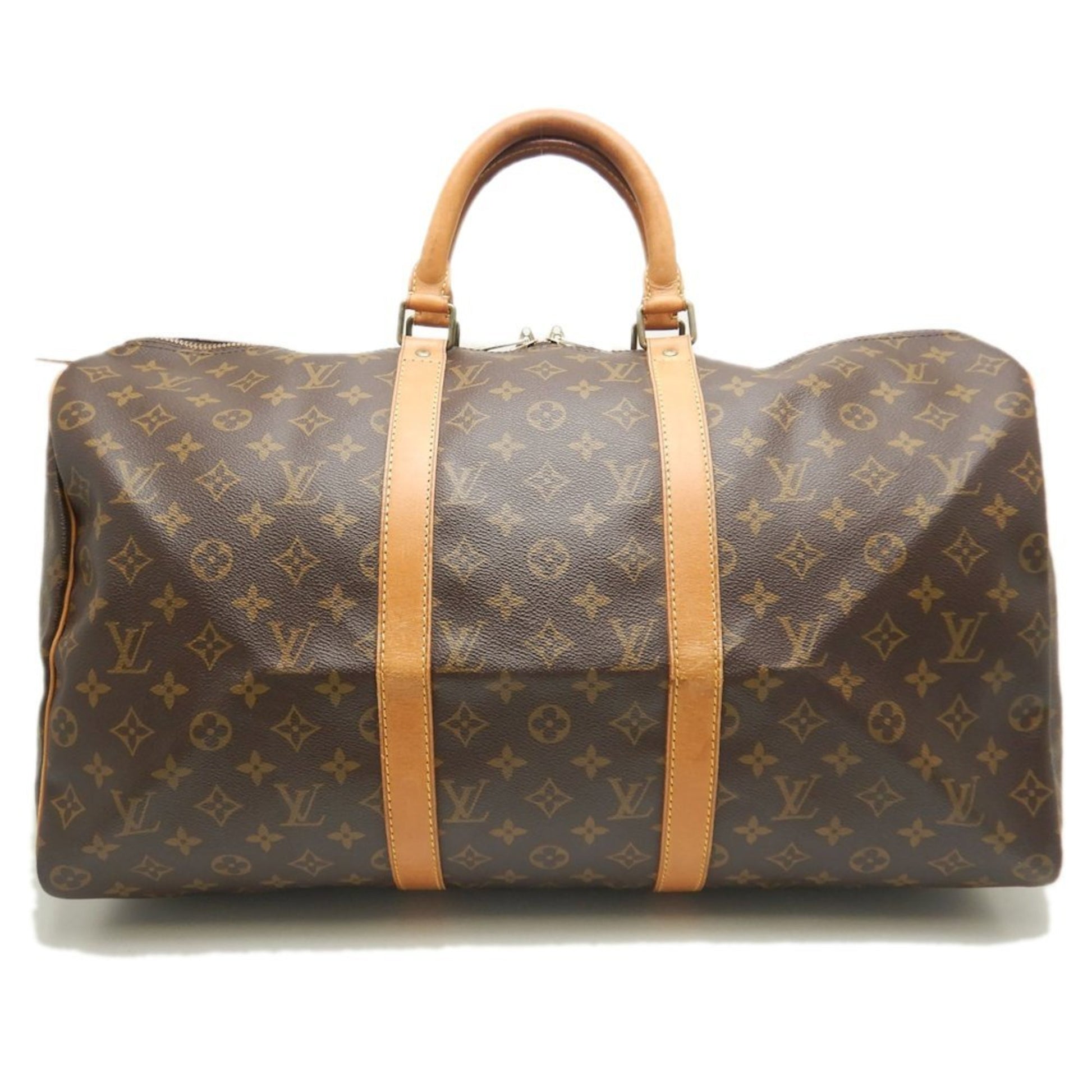 Louis Vuitton Keepall 50, Brown, Canvas, travel