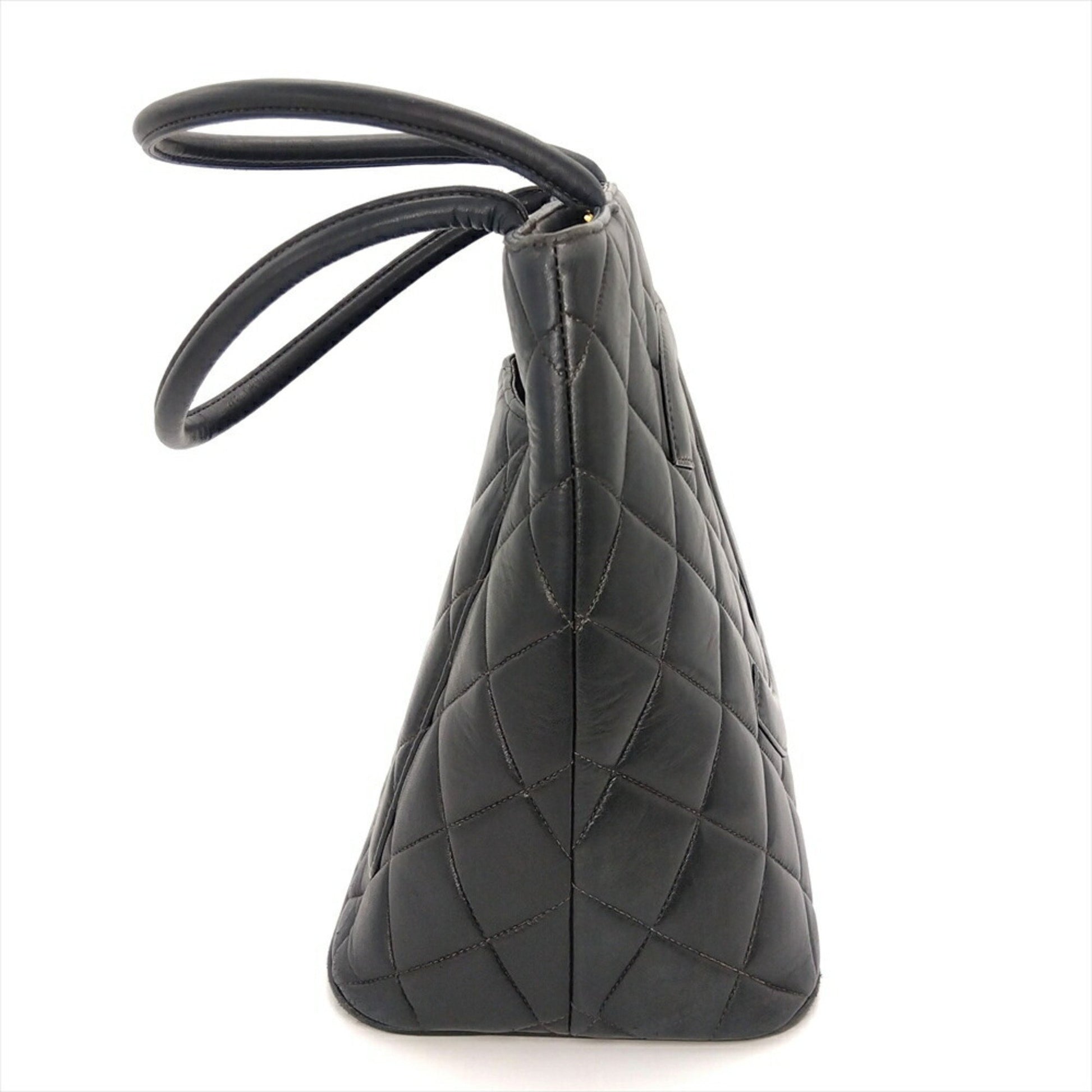 Chanel Medaillon, Black, Leather, handbag