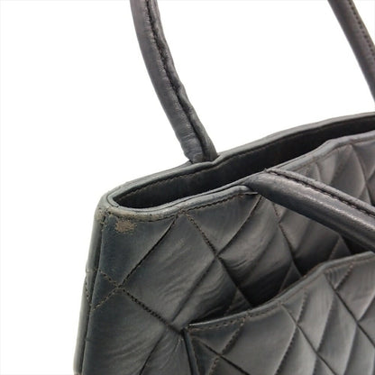 Chanel Medaillon, Black, Leather, handbag