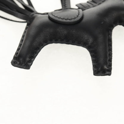 Hermes So Black GriGri Rodeo Bag Charm Leather, Black, Leather, Charm