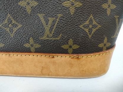 Louis Vuitton Alma, Brown, Canvas, handbag