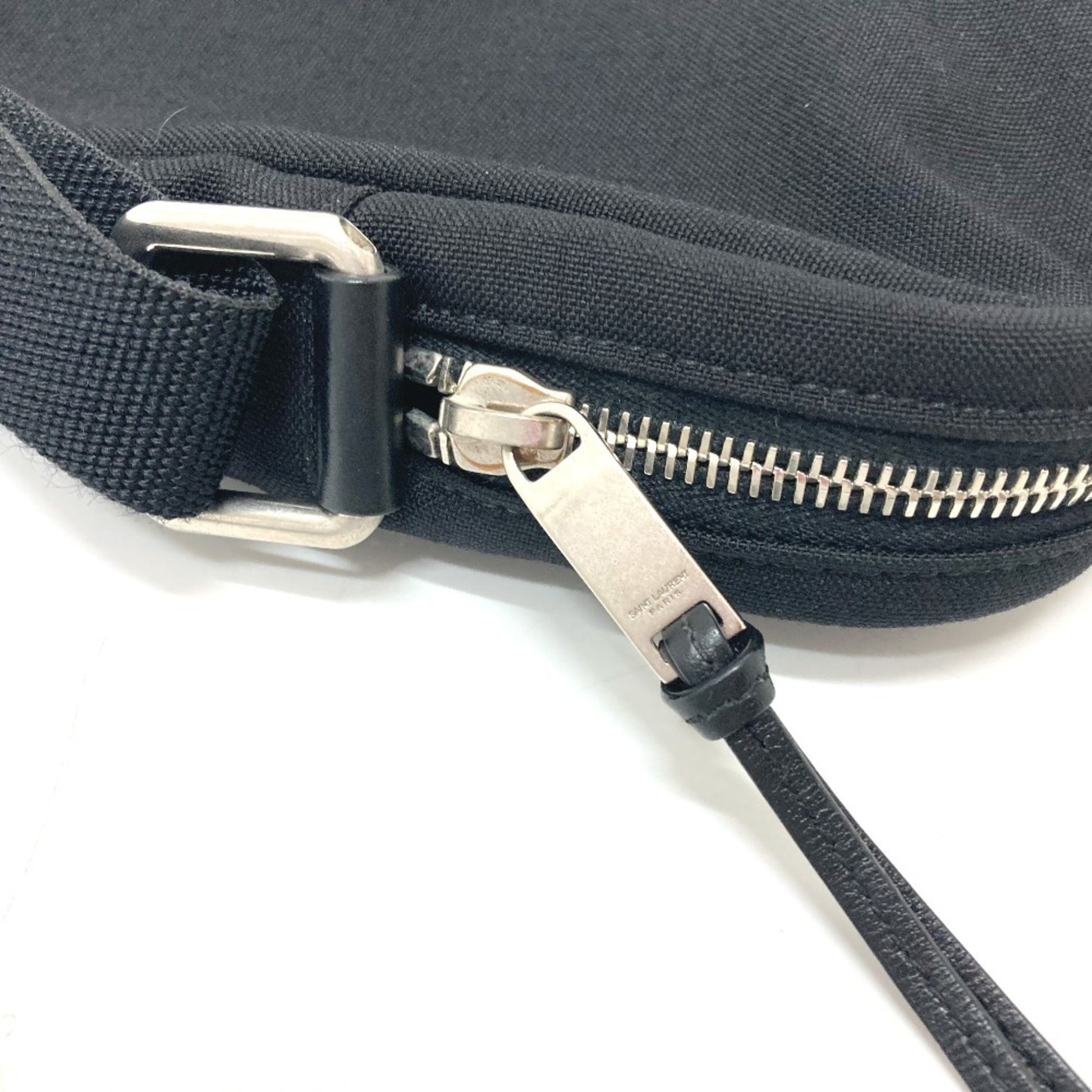 Saint Laurent Rivington, Black, Canvas, shoulder
