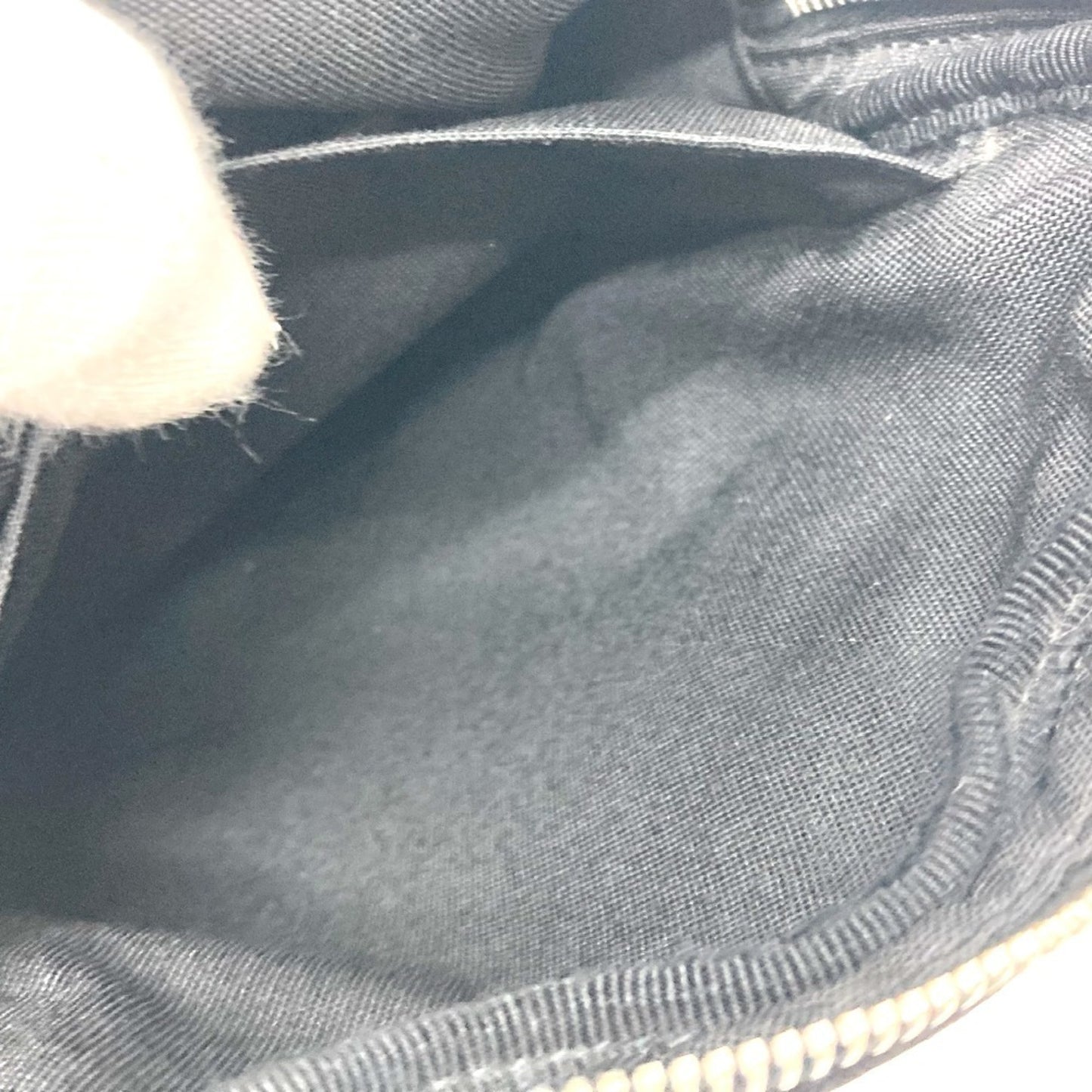 Saint Laurent Rivington, Black, Canvas, shoulder