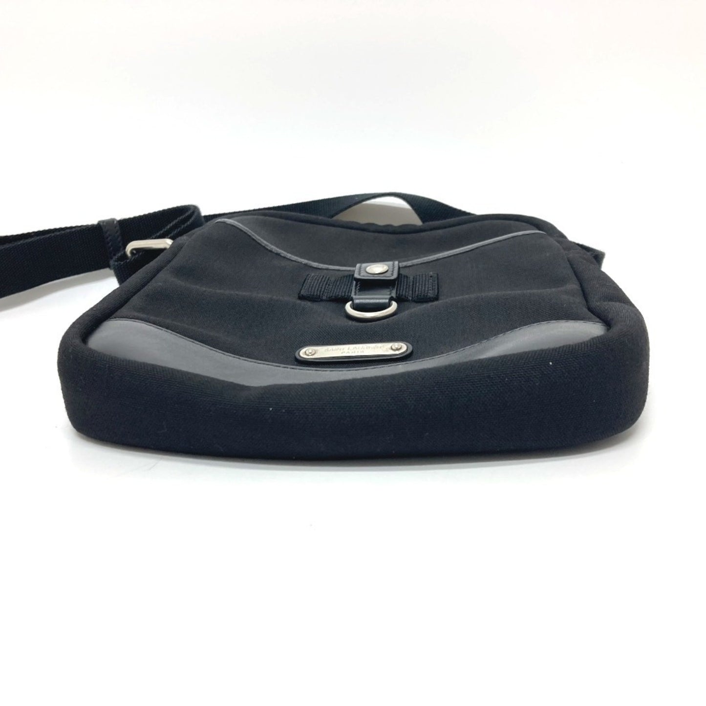 Saint Laurent Rivington, Black, Canvas, shoulder