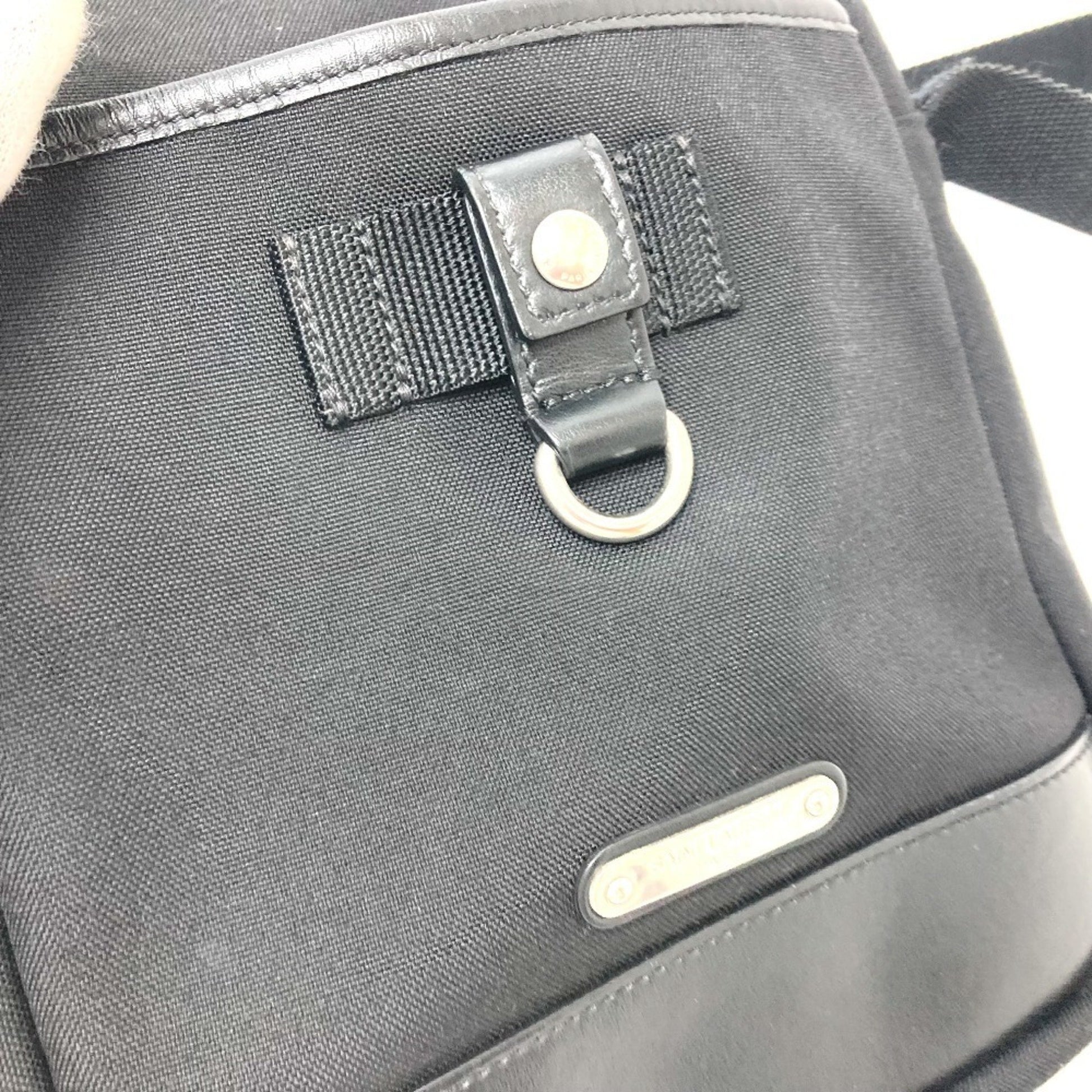 Saint Laurent Rivington, Black, Canvas, shoulder