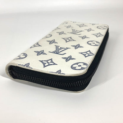 Louis Vuitton Zippy Wallet Vertical, White, Leather, wallet