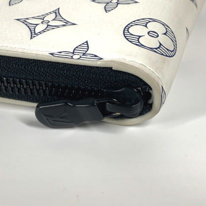 Louis Vuitton Zippy Wallet Vertical, White, Leather, wallet