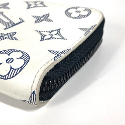 Louis Vuitton Zippy Wallet Vertical, White, Leather, wallet
