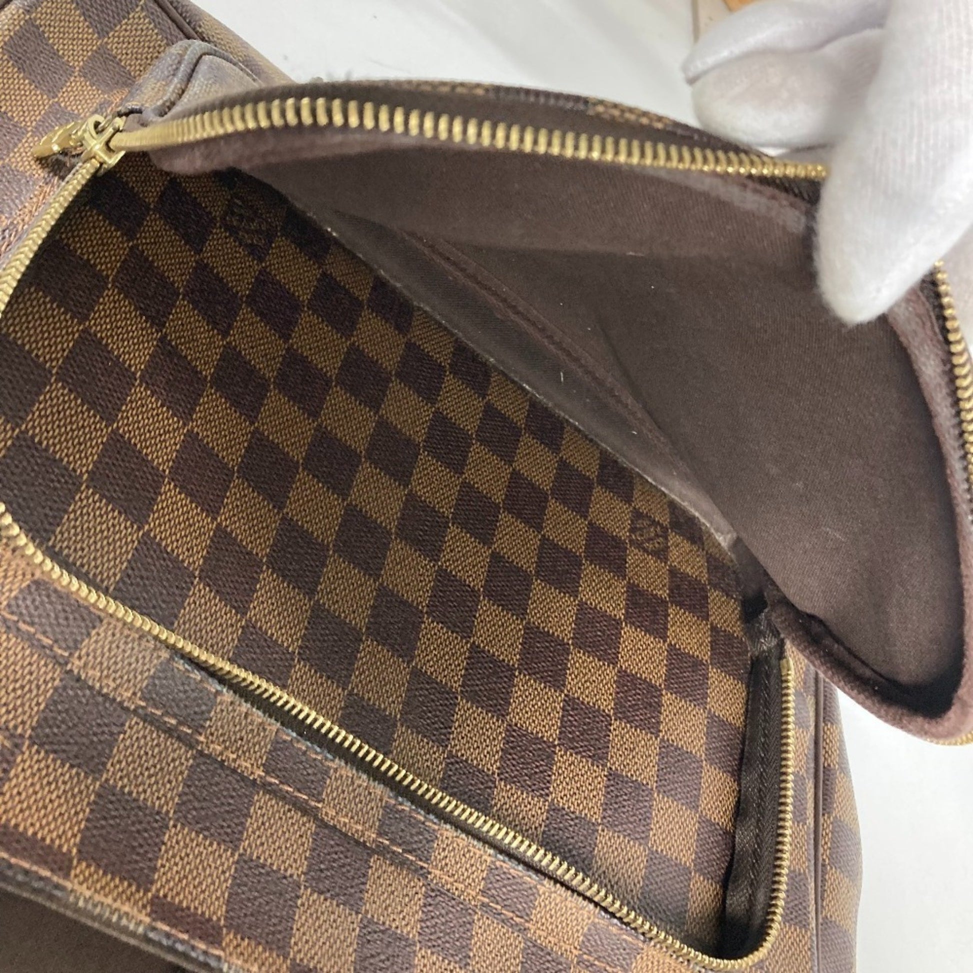 Louis Vuitton Melrose Avenue, Brown, Canvas, shoulder