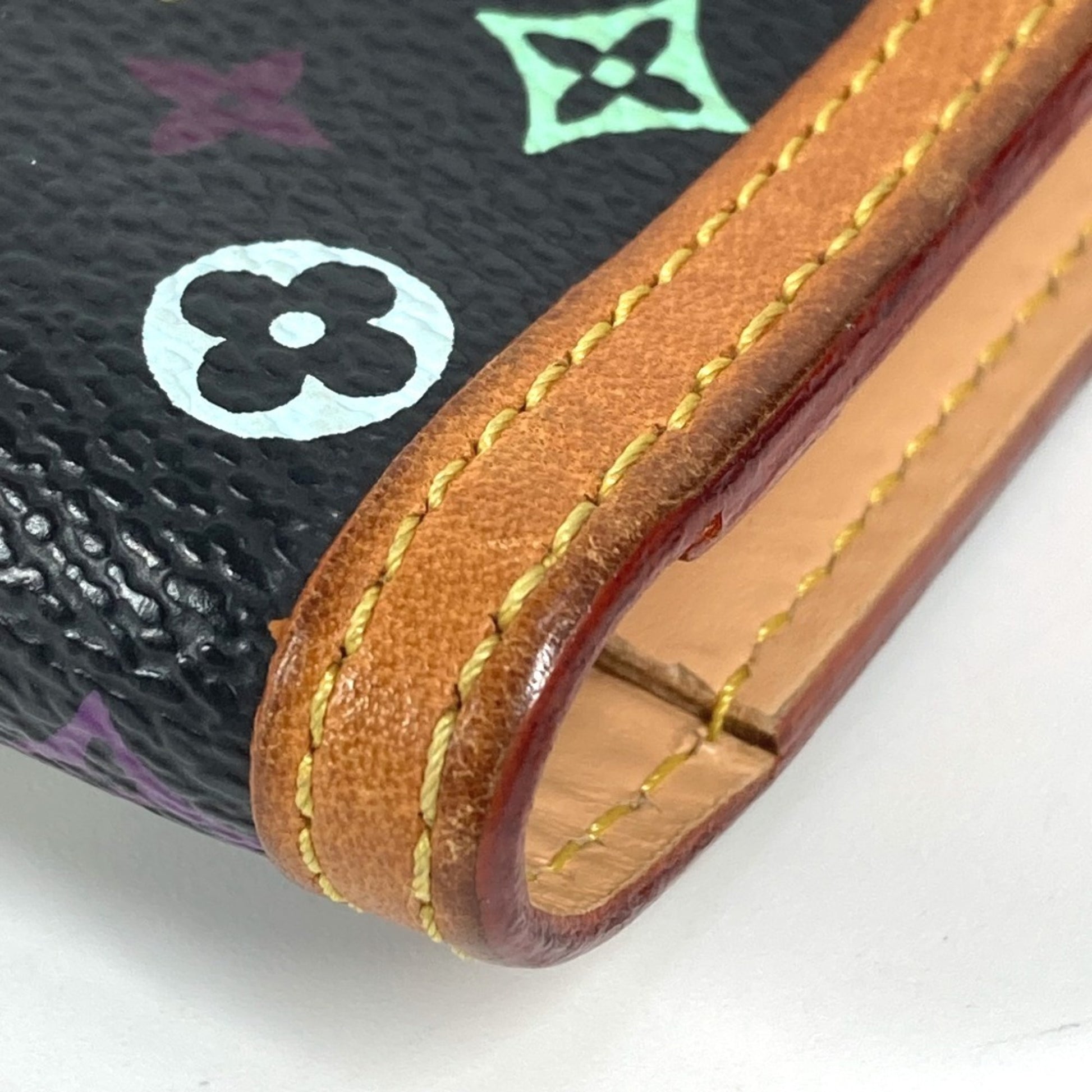 Louis Vuitton Porte tresor international, Black, Canvas, wallet