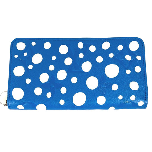 Louis Vuitton Portefeuille zippy, Blue, Leather, wallet