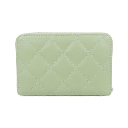 Chanel Porte monnaie, Green, Leather, wallet