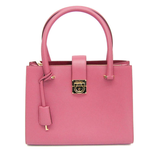 Salvatore Ferragamo Gancini, Pink, Leather, handbag