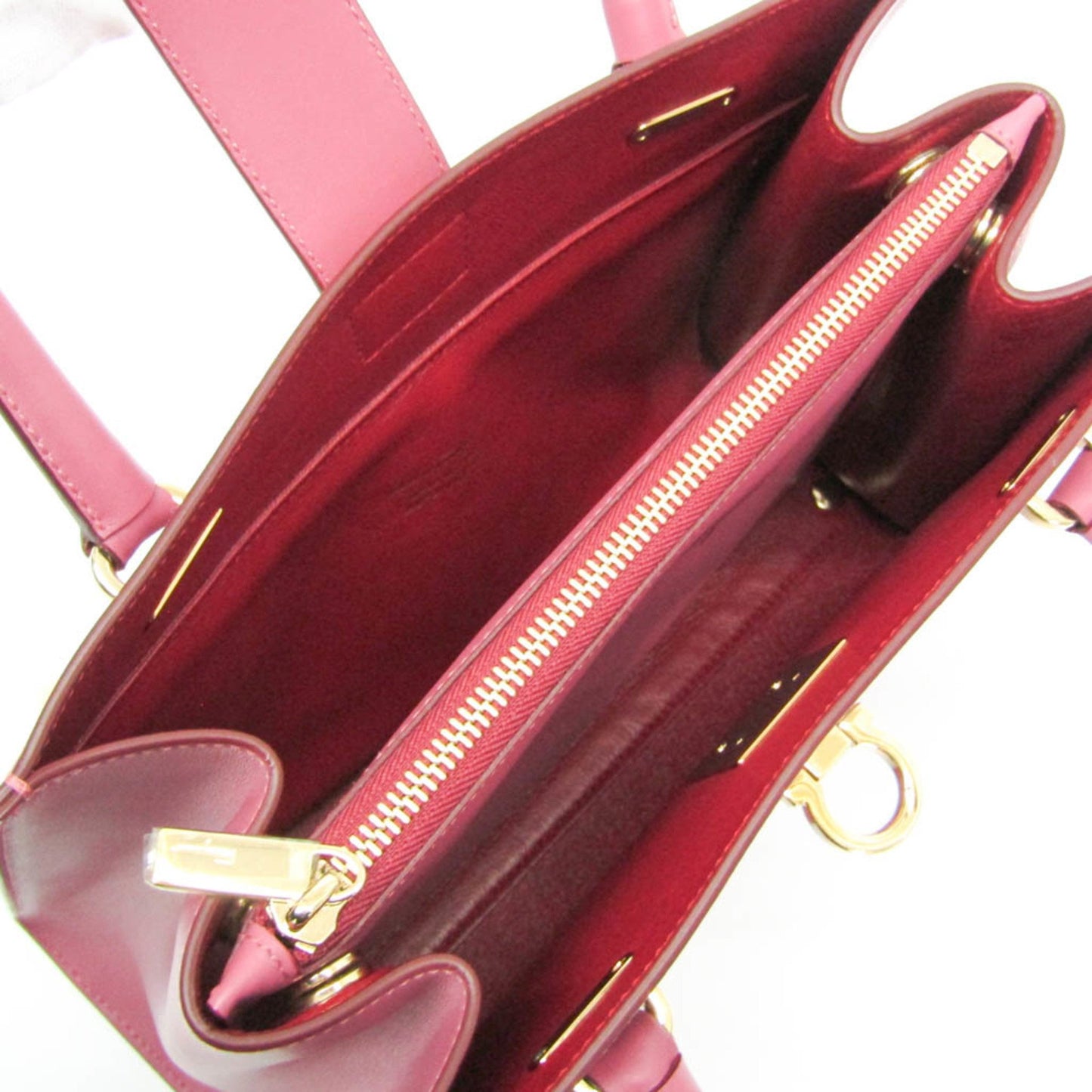 Salvatore Ferragamo Gancini, Pink, Leather, handbag