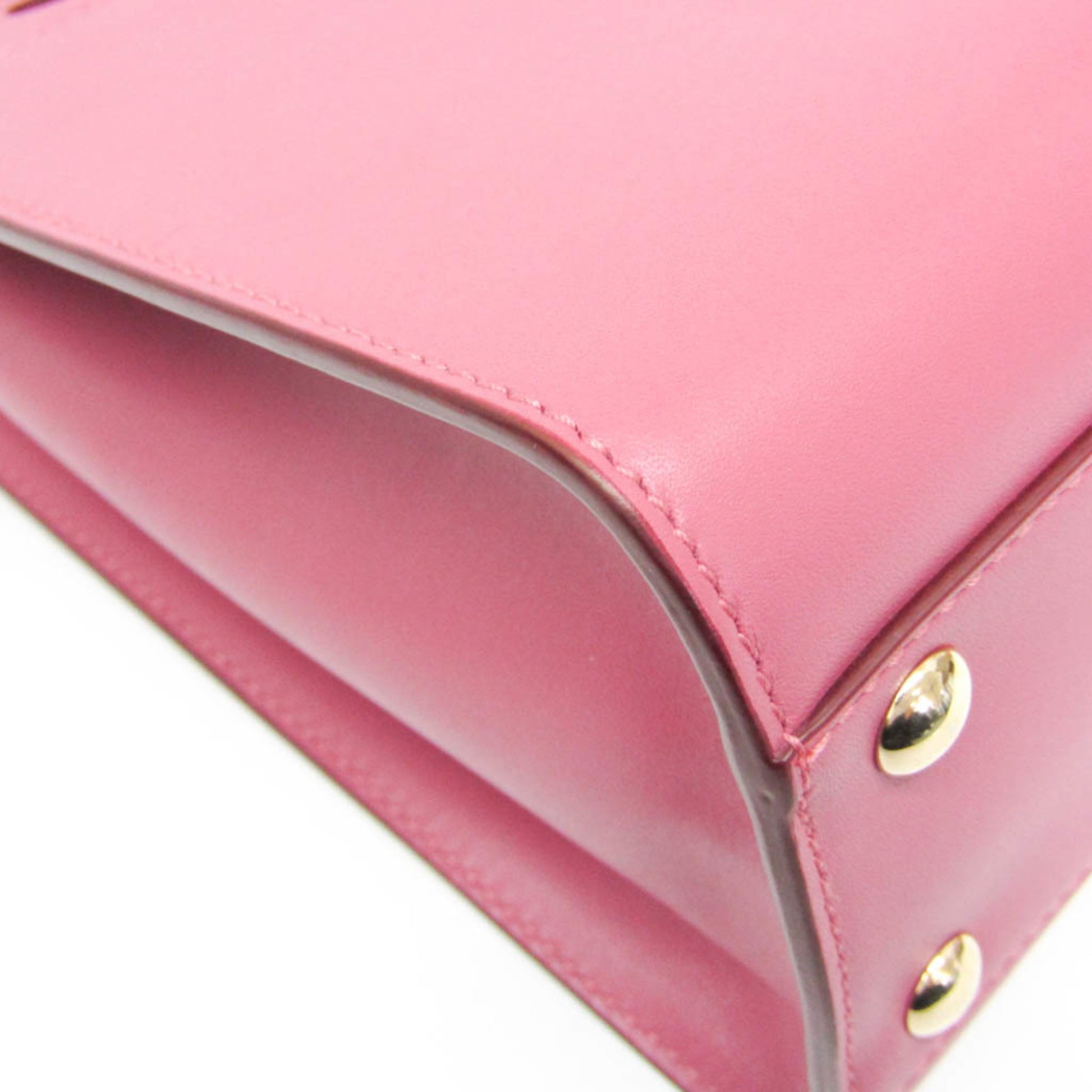 Salvatore Ferragamo Gancini, Pink, Leather, handbag