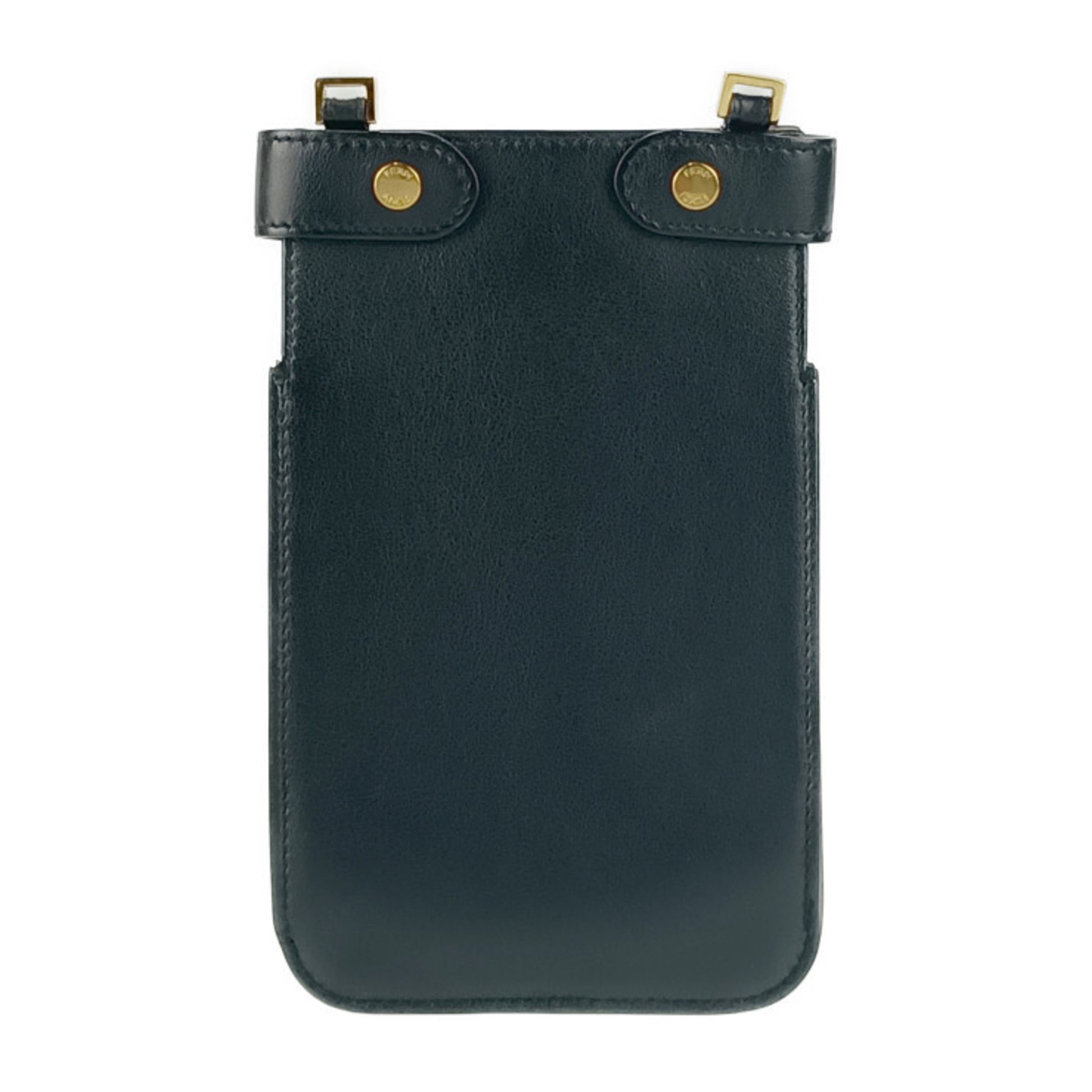 Fendi Peekaboo, Black, Leather, shoulder