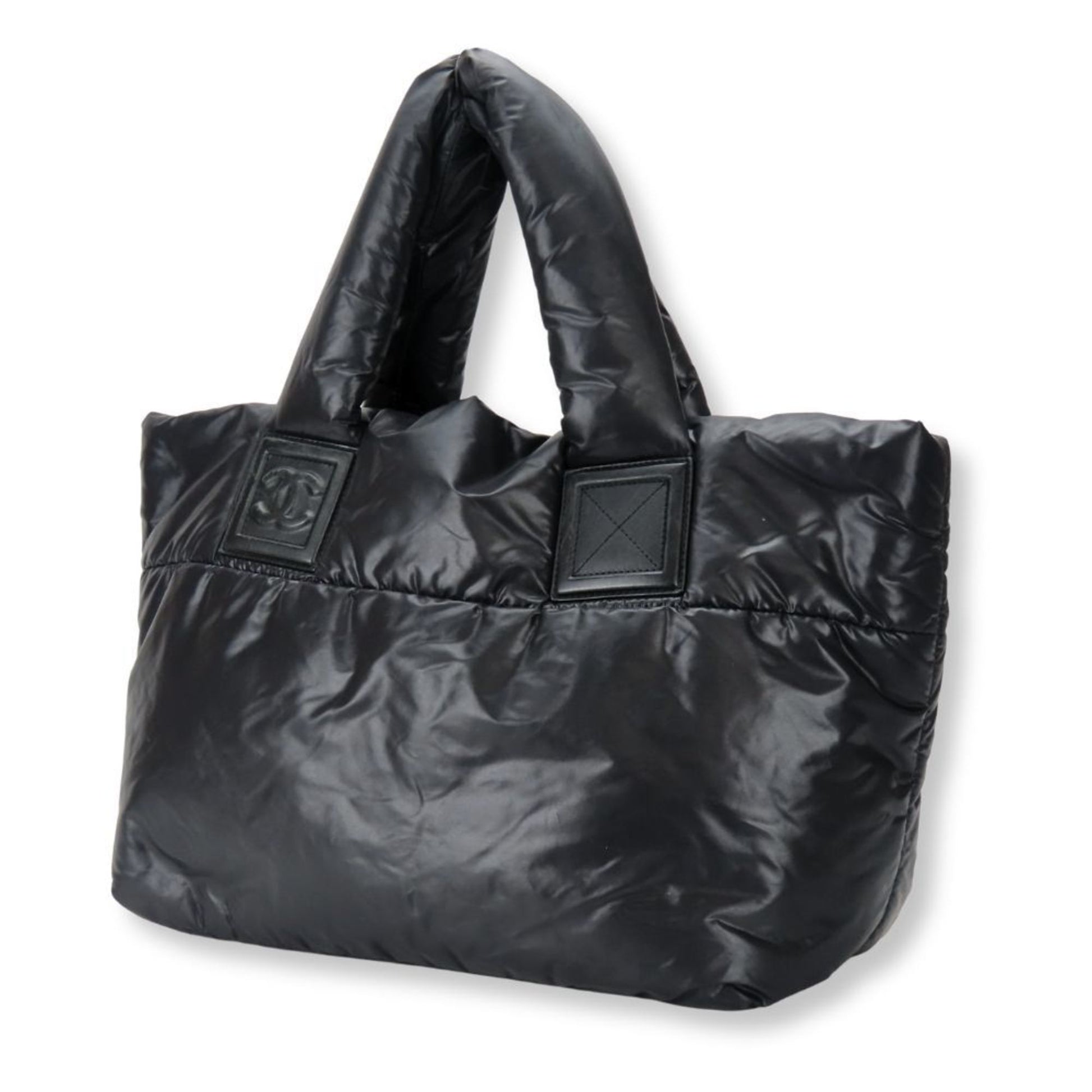 Chanel Coco Cocoon, Black, NYLON, tote